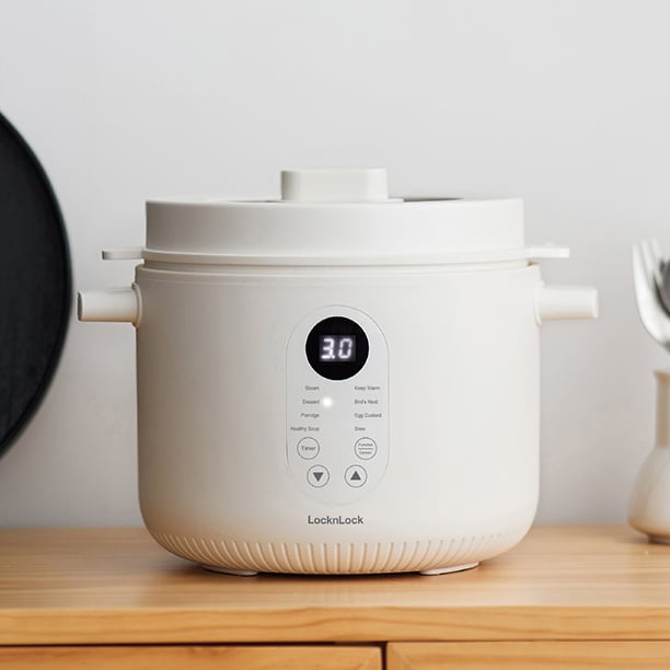 Nồi nấu chậm đa năng Locknlock Bianco Multi-function Slow Cooker 2.5L - EJP164IVY